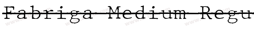Fabriga Medium Regul字体转换 Fabriga Medium Regul字体转换